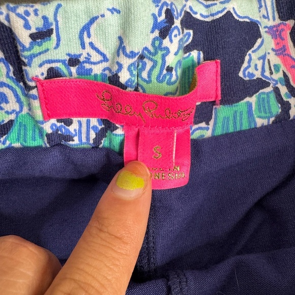 Lilly Pulitzer Madison Skort Bright Navy Pop Up Monkey Trouble - Picture 6 of 10